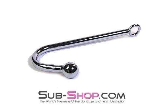 9313HSSIS Sissy Bar Chrome Steel Ball Bondage Slave Anal Hook HSY Male Sex Toys