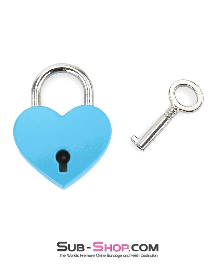 9721AE Diamond Blue Bondage Gear Heart Padlock LAST CHANCE Final Closeout Ali Express Anal