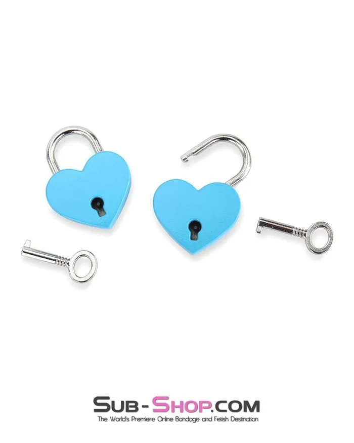 9721AE Diamond Blue Bondage Gear Heart Padlock LAST CHANCE Final Closeout Ali Express Anal