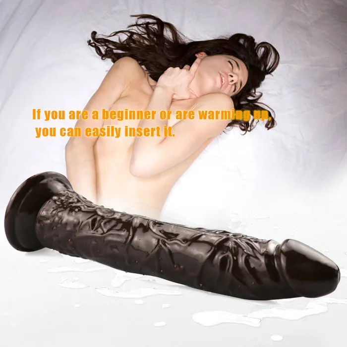  Anal 8 Inch small straight coffee dildo