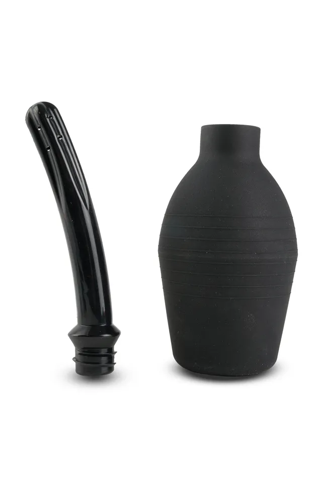 Anal Curved Silicone DoucheEnema Playful Cleaning Buddy for Him and Her Pipedream