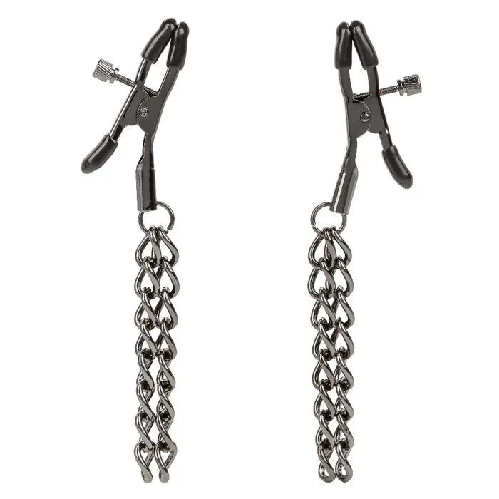 Anal Euphoria Collection Chain Nipple Clamps Black Sale Specials