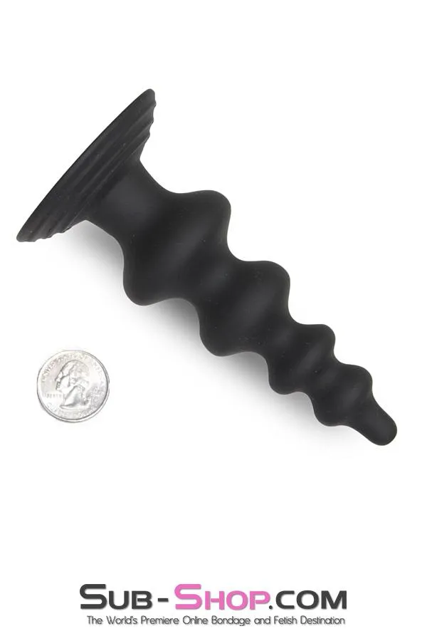 Anal Moonwell 0203M Super Ripple Suction Cup Base Butt Plug LAST CHANCE Final Closeout