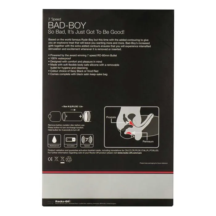 Anal Rocks Off Rocks Off Bad Boy Prostate Massager DISCONTINUED