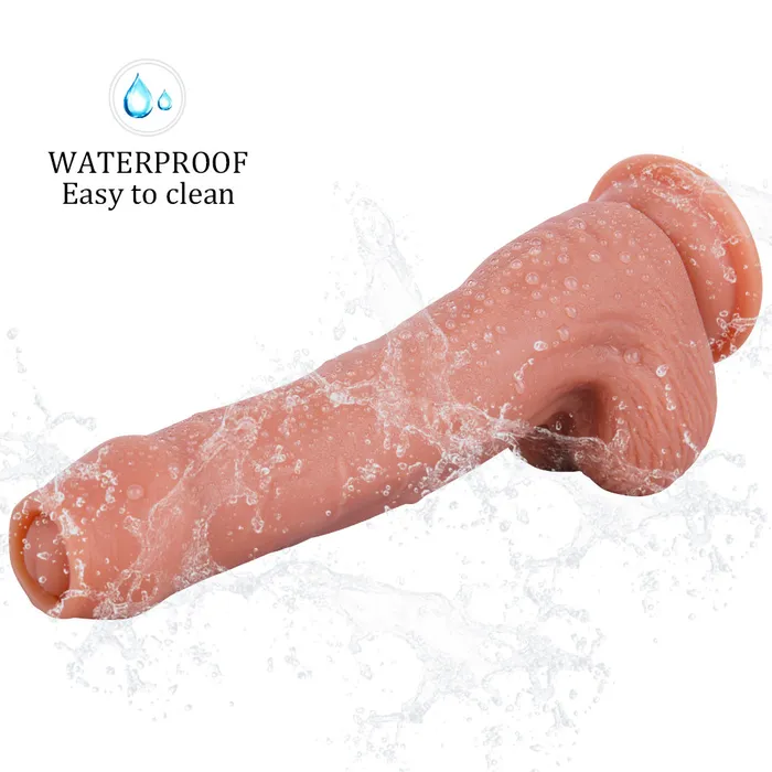 Anal Sliding Foreskin Dildo 85 Inch Realistic Strap On STS