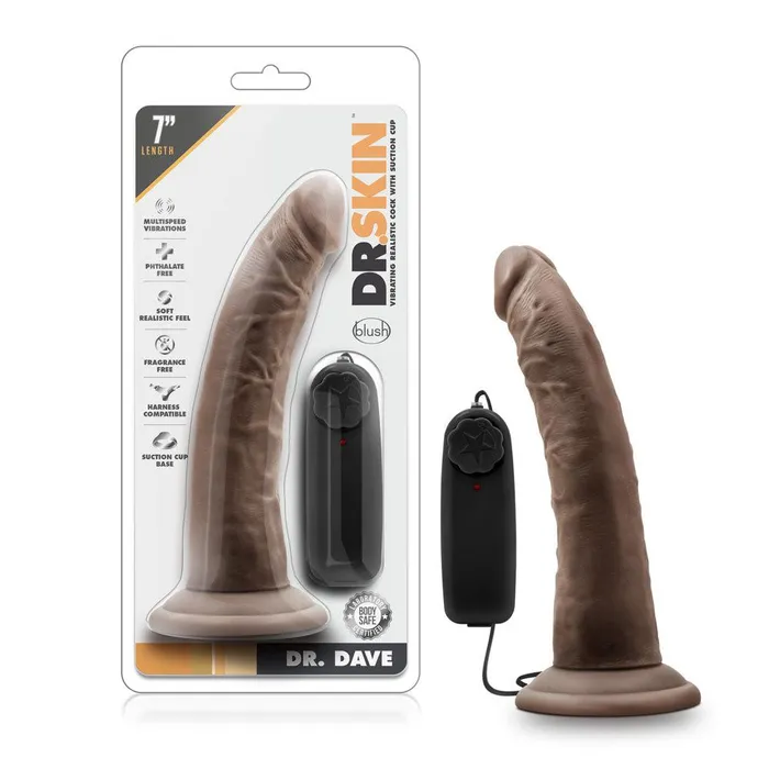 Blush Female Sex Toys Dr Skin Dr Dave 7 Inch Vibrating Cock With Suction Cup Chocolate Blush Female Sex Toys Dr Skin Dr Dave 7 Inch Vibrating Cock With Suction Cup Chocolate