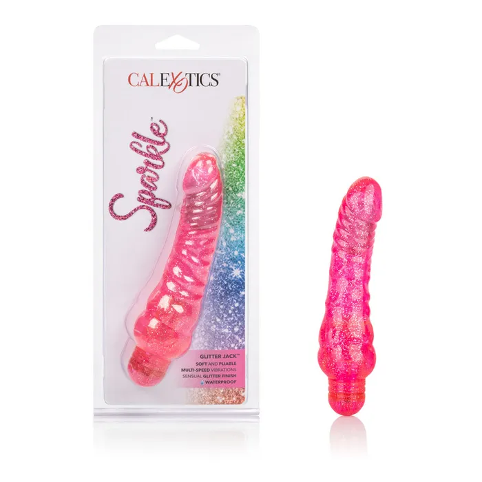 Calexotics Vibrators Sparkle Glitter Vibrator Soft Shiny and Fun Vibe for Happy Playtime