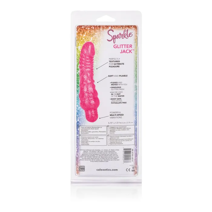 Calexotics Vibrators Sparkle Glitter Vibrator Soft Shiny and Fun Vibe for Happy Playtime
