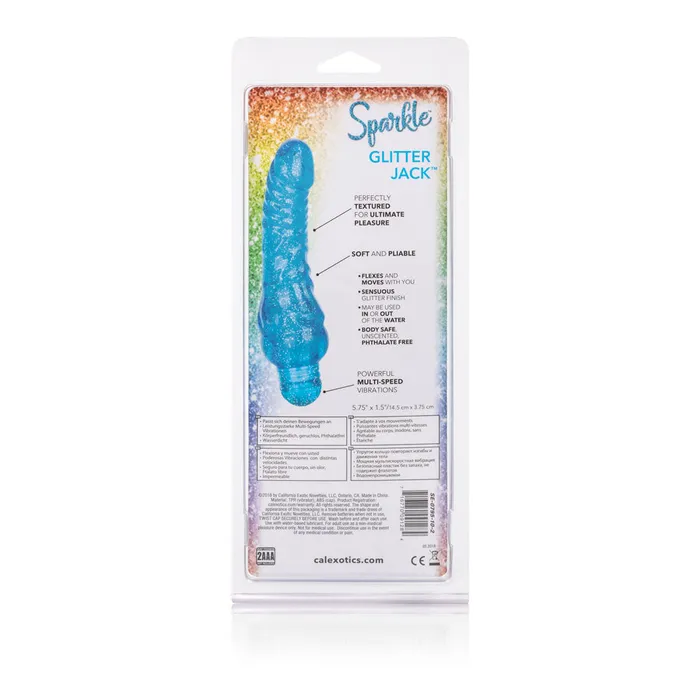Calexotics Vibrators Sparkle Glitter Vibrator Soft Shiny and Fun Vibe for Happy Playtime