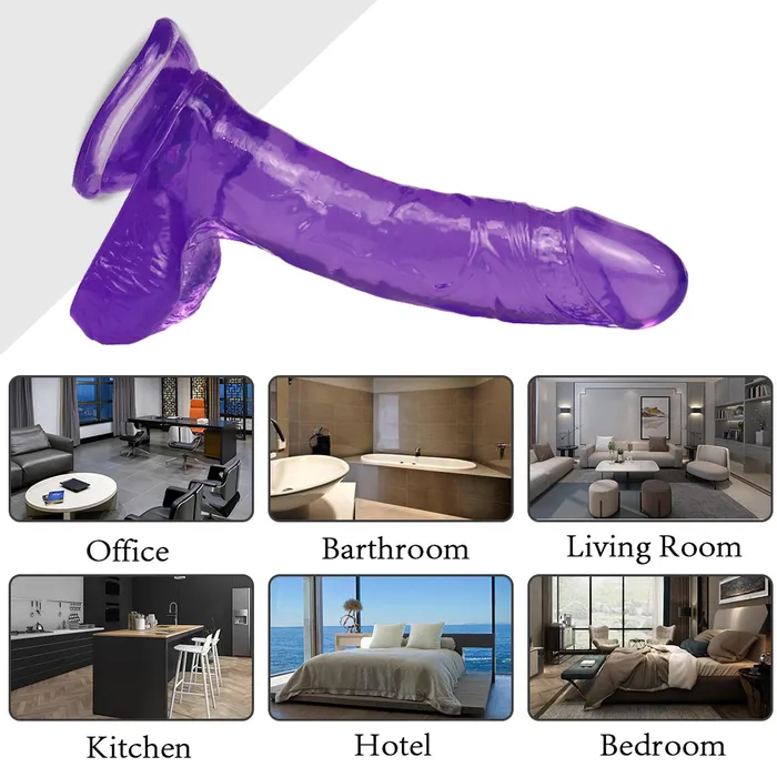 Dildos 7 inch purple dildo