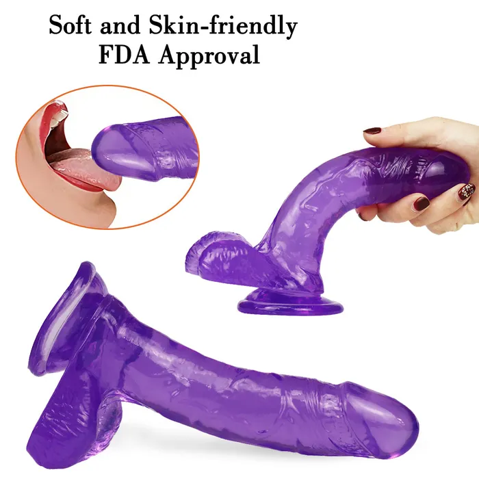 Dildos 7 inch purple dildo