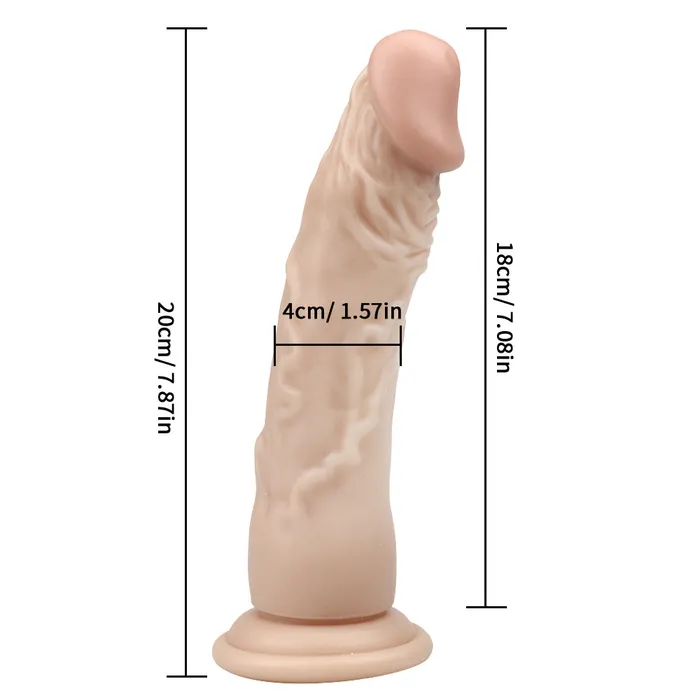 Dildos 8 Inch super straight skin color dildo