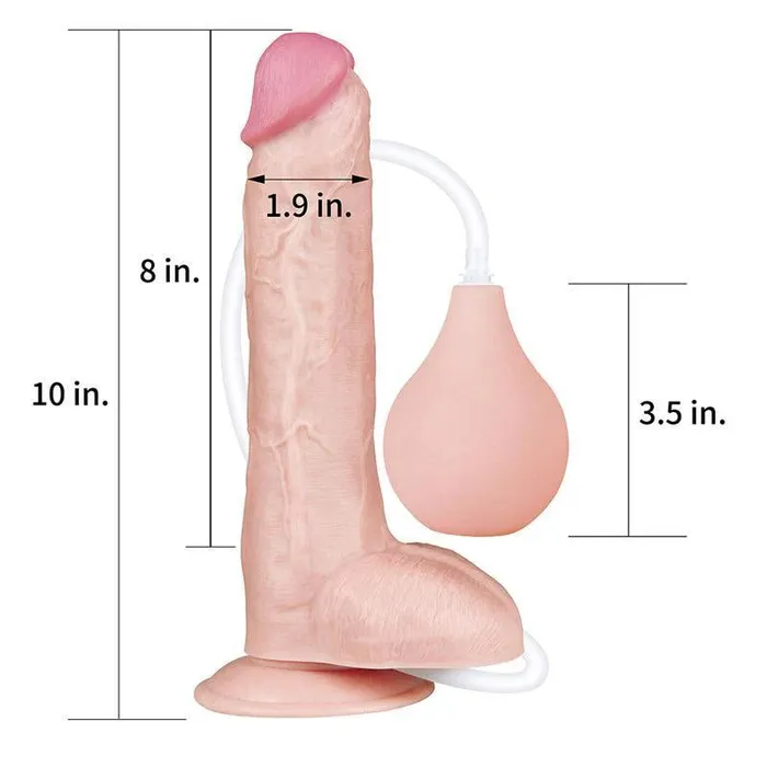 Dildos Big Shot Squirting Dildo 10inch Flesh 