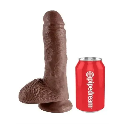 Dildos Pipedream King Cock 8Inch Cock With Balls Brown Dildos Pipedream King Cock 8Inch Cock With Balls Brown