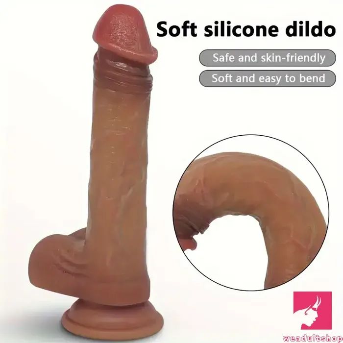 Dildos Weadultshop 748in 866in Real Lifelike Silicone Soft Dildo For Female Sex Orgasm