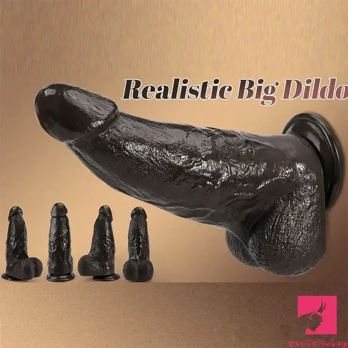 Dildos Weadultshop 984in Superb Skin Sensation Real Thick Ebony Dildo For Female Men