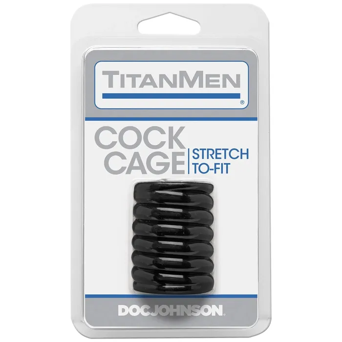 Doc Johnson Titanmen Cock Cage Black Male Sex Toys Doc Johnson Titanmen Cock Cage Black Male Sex Toys