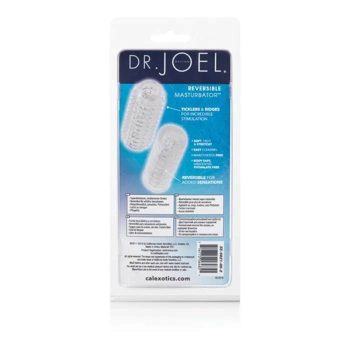 Dr Joel Kaplan Reversible Masturbator Clear Sale Male Sex Toys Dr Joel Kaplan Reversible Masturbator Clear Sale Male Sex Toys