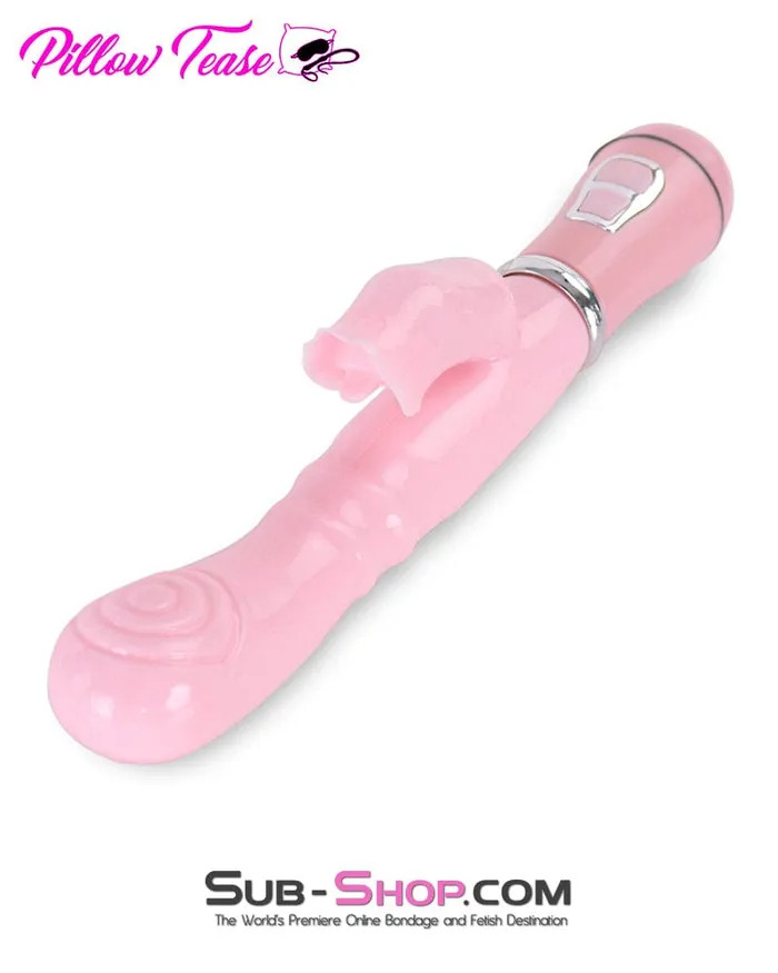Eiffel Vibrators 0417E Clit Licking 12 Function Pink Demi Vibe