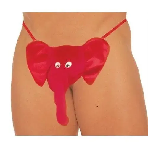 Elegant Moments Mr Peanuts G String Red Vibrators