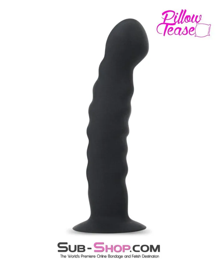 Female Sex Toys 0359E Small Ripple Silicone Pegging Dildo Eiffel