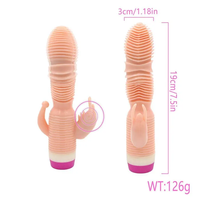 Female Sex Toys Weadultshop Mark Stick Triple Points Massaging Vibrator With Beads