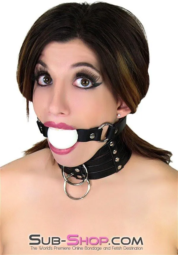 Idea Anal 1648DL Naked Lust Strappy Tall Collar and Leash Set