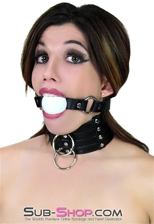 Idea Anal 1648DL Naked Lust Strappy Tall Collar and Leash Set