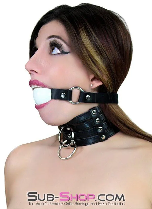 Idea Anal 1648DL Naked Lust Strappy Tall Collar and Leash Set