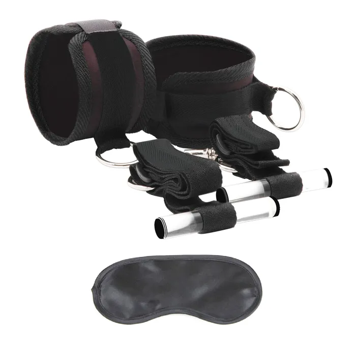 Lux Fetish Couples Over the Door Faux Leather BDSM Cuffs Closet Cuffs