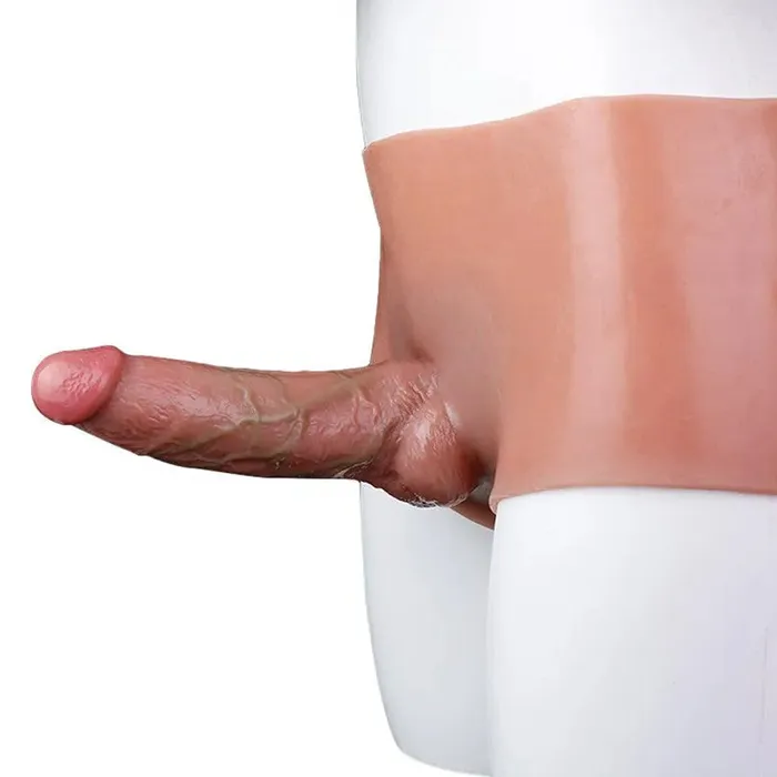  Male Sex Toys 7 Inch Hollow Penis Sleeve Wearable Dildo