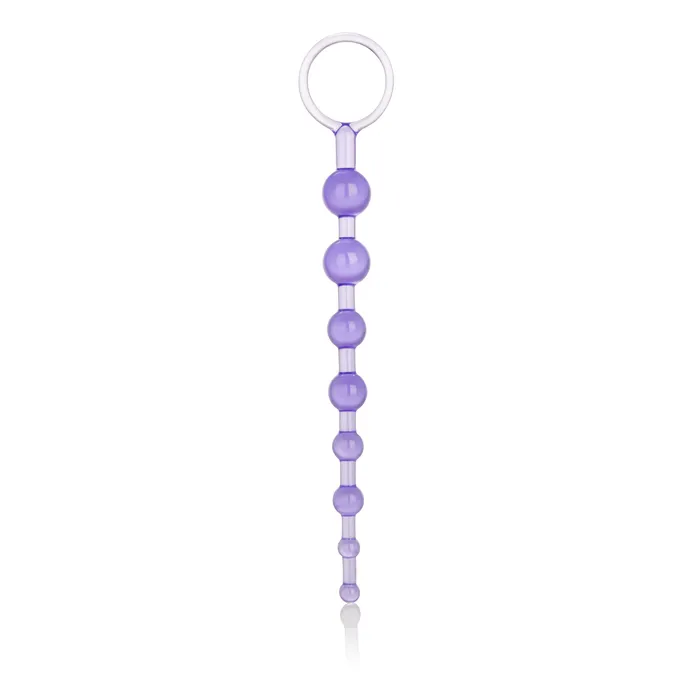Male Sex Toys Calexotics Beginners Jelly Soft Anal Beads with Easy Retrieval Ring