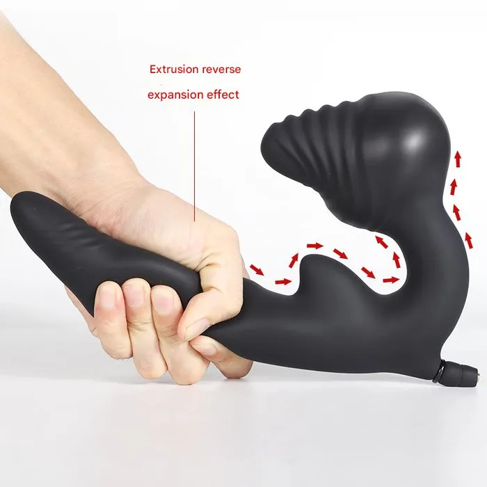  Male Sex Toys Inflatable Double Head Dragon Anal Plug Dildo