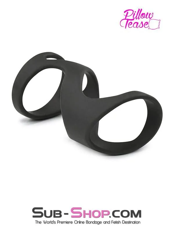 Male Sex Toys Moonwell 1660M Silicone Delay Cock Ring with Girth Enhancing Massaging Cage