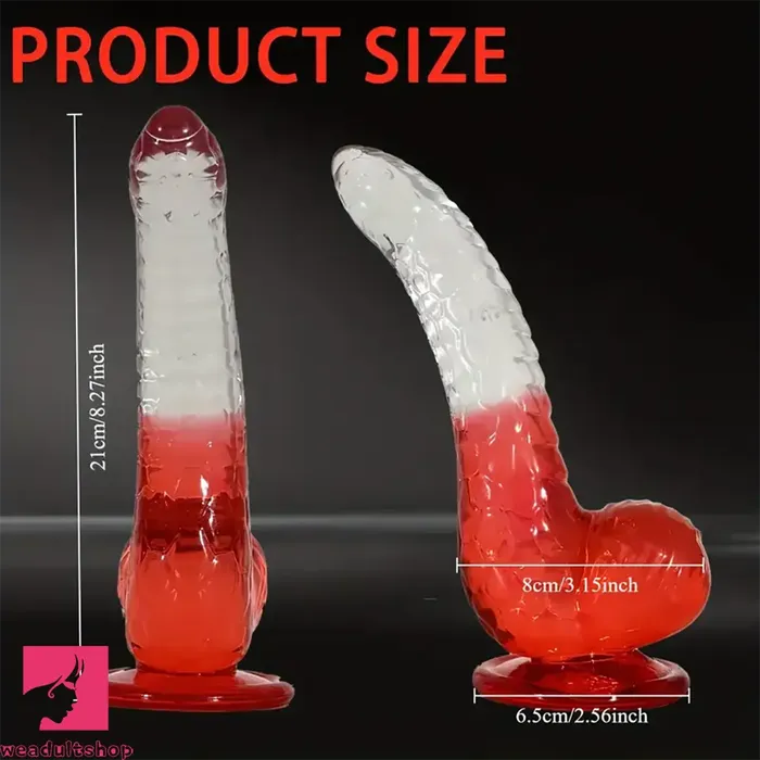 Male Sex Toys Weadultshop 827in Soft Silicone Fantasy Gradient Jelly Dildo Masturbator Adult Toy