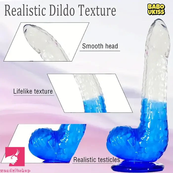 Male Sex Toys Weadultshop 827in Soft Silicone Fantasy Gradient Jelly Dildo Masturbator Adult Toy