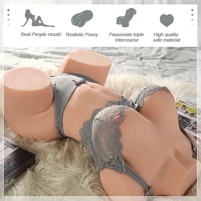 Male Sex Toys xingse T516 15lbMale Masturbator Torso Sex Doll With Anal And Vaginal Tunnels
