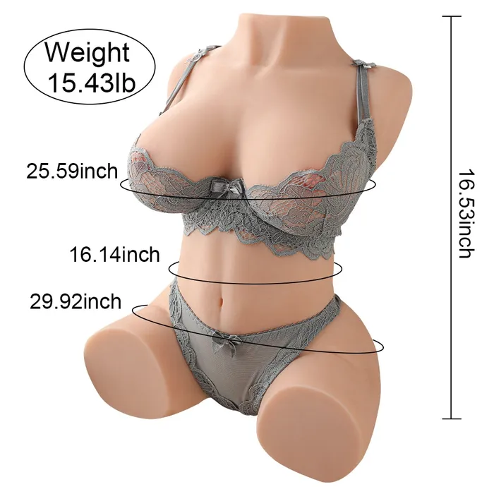 Male Sex Toys xingse T516 15lbMale Masturbator Torso Sex Doll With Anal And Vaginal Tunnels