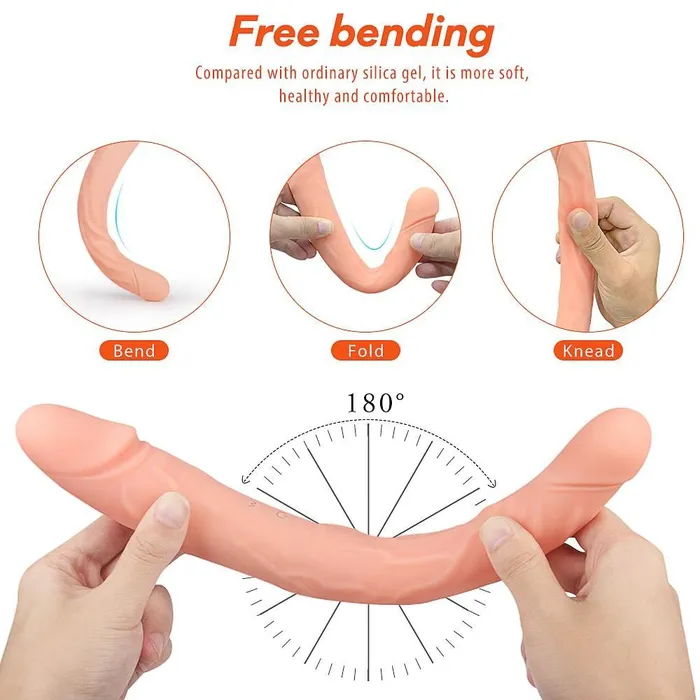 mysite Remote Control Free Bending 1196 Inch DoubleEnded Dildos Anal