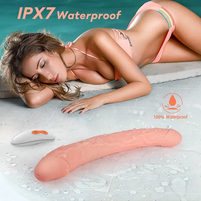 mysite Remote Control Free Bending 1196 Inch DoubleEnded Dildos Anal