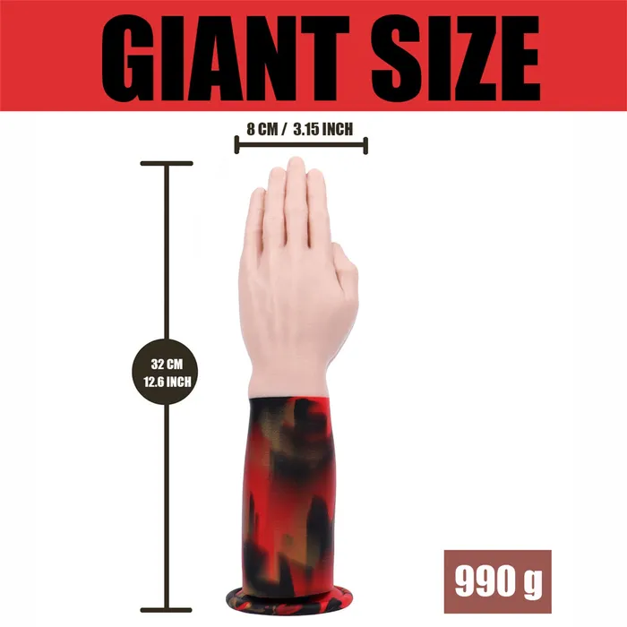 AIMITEX Giant Flower Arm Liquid Silicone Butt Plug Anal Toy Lurevibe Anal