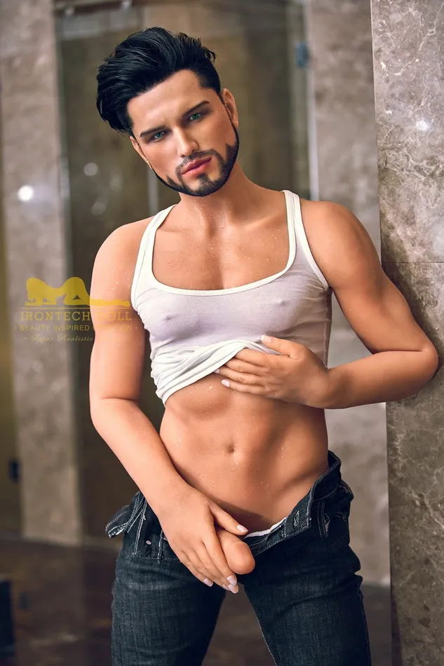 Kelvin162cm5ft3 Silicone Head European Male TPE Sex Doll for Women IronTech DOLL Male Sex Toys