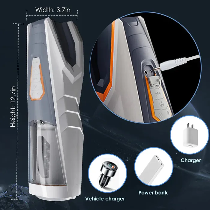 Lurevibe Automatic 4 Rotating 3 Thrusting Male Masturbator lurevibe Male Sex Toys
