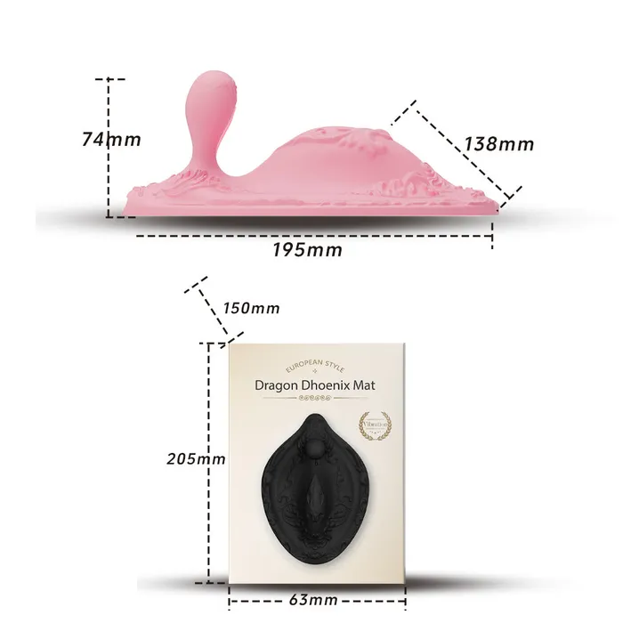 Lurevibe Dragon Phoenix Cushion Vibrator with Remote Control Lurevibe Female Sex Toys