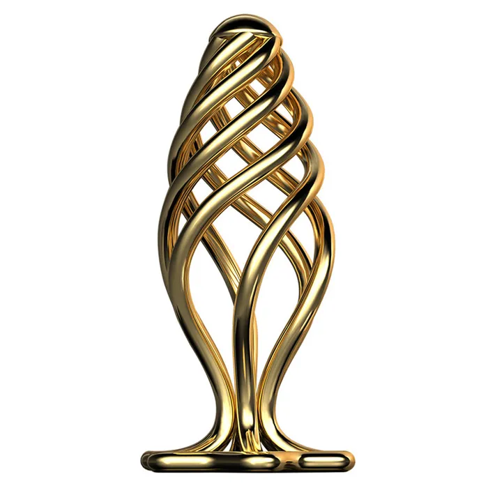 Lurevibe Male Sex Toys Lurevibe Gold Stainless Steel Hollow Anal Plug For Male And Female Anal Expansion Lurevibe Male Sex Toys Lurevibe Gold Stainless Steel Hollow Anal Plug For Male And Female Anal Expansion