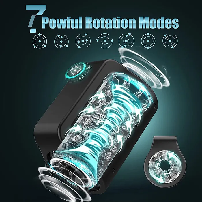 lurevibe Male Sex Toys Lurevibe Holding A Rotating Masturbation Cup