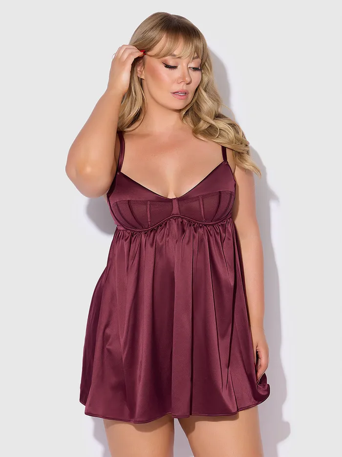 Male Sex Toys Fredericks of Hollywood Petra Satin Mesh Unlined Corset Cup Babydoll Male Sex Toys Fredericks of Hollywood Petra Satin Mesh Unlined Corset Cup Babydoll