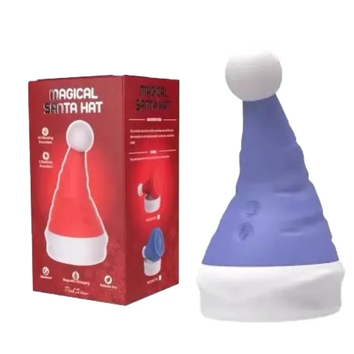 Male Sex Toys Lurevibe Lurevibe Santa Hat Vibrator 15 Speed Cunnilingus Masturbator Clit GSpot Stimulator For Christmas