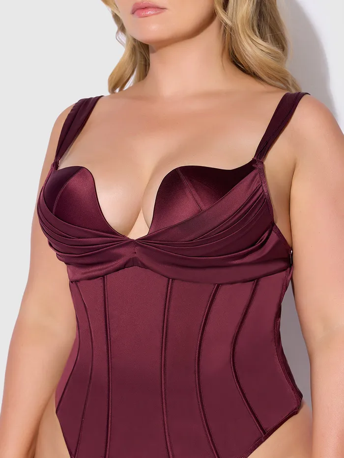 Petra Rising Star Corseted Satin Teddy Fredericks of Hollywood Vibrators Petra Rising Star Corseted Satin Teddy Fredericks of Hollywood Vibrators