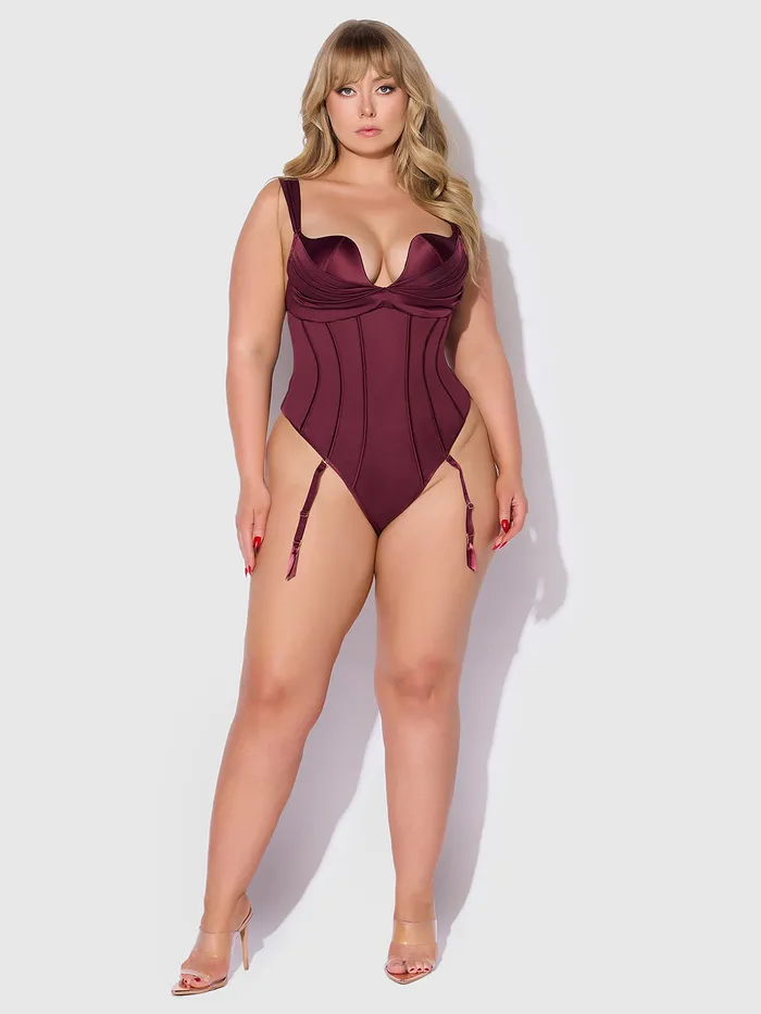 Petra Rising Star Corseted Satin Teddy Fredericks of Hollywood Vibrators Petra Rising Star Corseted Satin Teddy Fredericks of Hollywood Vibrators